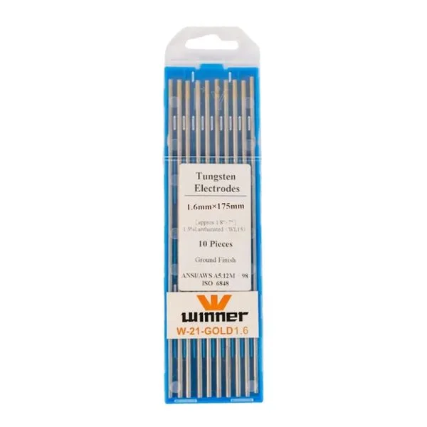 تنگستن جوشکاری آرگون طلایی سایز 1.6 مدل W-209
